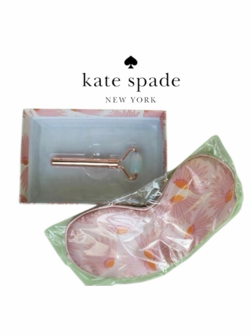 Kate Spade Opalite Mini Dacial Roller & Satin Eye Mask Set